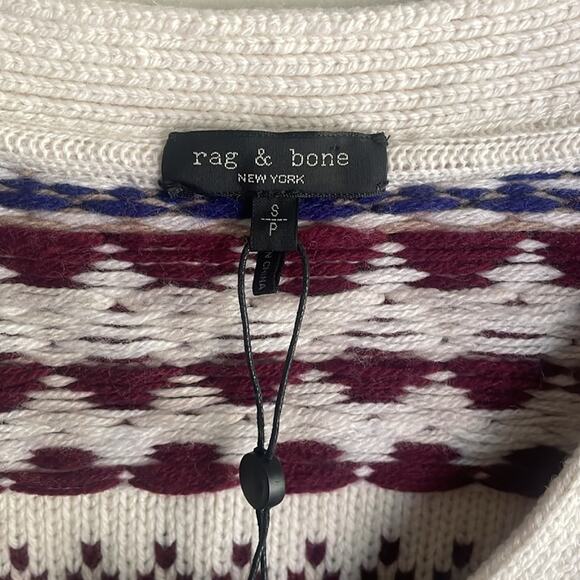RAG & BONE Willow Fair Isle Wool Cardigan - Picture 6 of 16